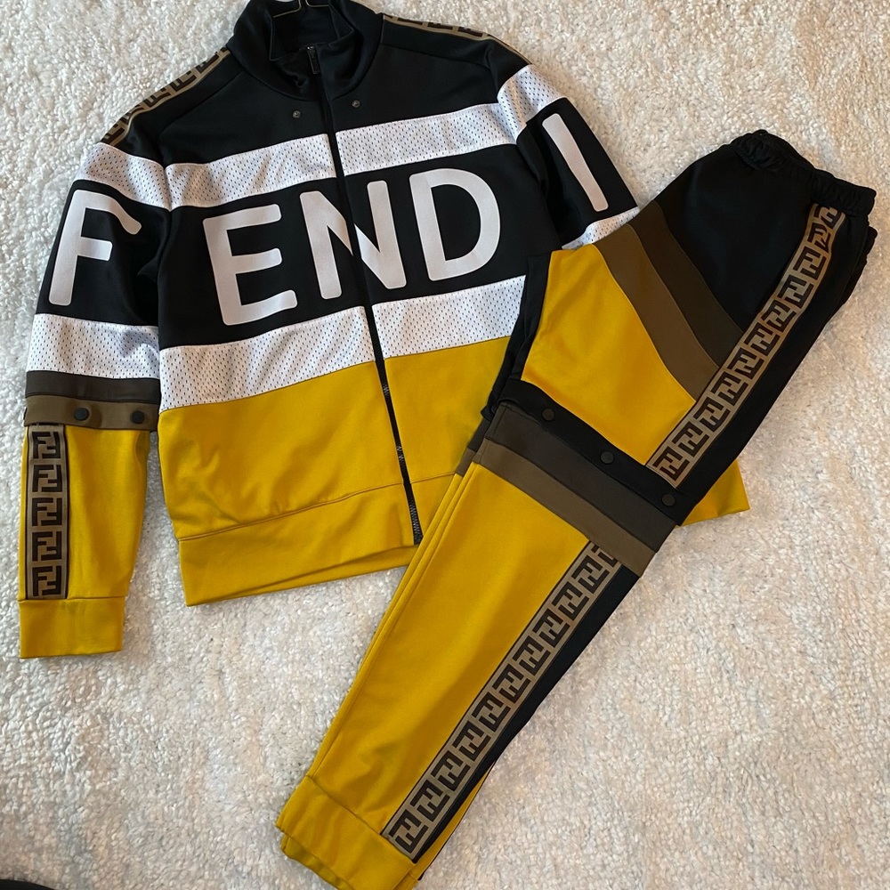 Authentic Fendi Sweatsuit (Sweatshirt and Pants)